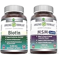 Amazing Nutrition Biotin + Opti MSM (2 Products)