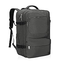 Hynes Eagle 44L Carry on Backpack Airline Approved Travel Backpack for Men Women Large Laptop Backpack 17 inch Nylon Backpack Overnight Weekender Bag Grey