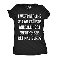Womens I Watched The Solar Eclipse and All I Got were These Retinal Burns Funny T Shirts