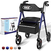 Walkers for Seniors,Foldable Walker with Seat,Rollator Walker with Durable Aluminum,330lbs Load Capacity,8