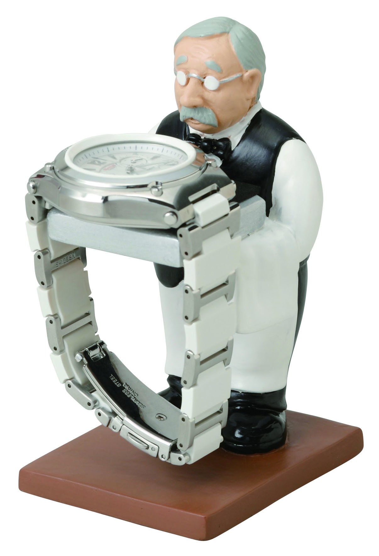 Seto Craft Motif. Watch Stand, Old Man SR-3226-170, Black, Individual Package Size: 3.3 x 3.0 x 5.1 inches (8.3 x 7.6 x 13 cm)