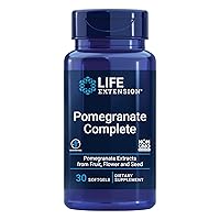 Pomegranate Complete - Superfood Health Pomegranate Extract Supplement for Antioxidant Protection - Rich in Polyphenols, Fruit, Flower, Seed Extracts - Gluten-Free - 30 Softgels