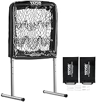 VEVOR28 x27 Softball Baseball Training Equipment for Hitting Pitching Practice, Heavy Duty Height Adjustable Trainer Aid with Strike Zone & 4 Ground Stakes, for Youth Adults