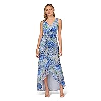Adrianna Papell Women's Long Printed Gown