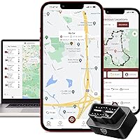 SafeTag Plug - 4G OBD 2 / II Self-Install GPS Tracker, Car, Van, Motorbike etc. 30 Seconds Refresh, GPS Tracking and 4 Alert Types, 7 Day Free Trial - Sim Included, No Activation Or Cancellation Fees