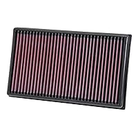 K&N Engine Air Filter: Reusable, Clean Every 75,000 Miles, Washable, Premium, Replacement Car Air Filter: Compatible with 2012-2019 Volkswagen/Audi/Seat/Skoda Compact 1.6/1.8/2.0 L, 33-3005