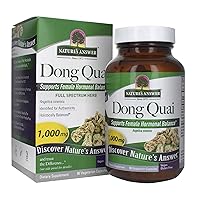 Nature's Answer Dong Quai Root 1000mg | Dietary Supplement | Supports Female Hormone Balance | Non-GMO, Vegan, Kosher Certified & Gluten-Free | Vegetarian Capsules 90ct