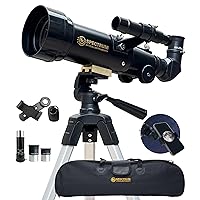 SpectrumOI Telescope for Kids, Telescope for Adults Astronomy Gifts, Telescopio Professional - Premium Refractor Telescope for Astronomical Exploration with Fully Coated Glass Optics
