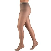 Truform Sheer Compression Pantyhose, 15-20 mmHg, Women's Shaping Tights, 20 Denier, Taupe, Tall