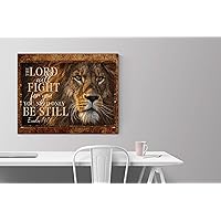 Exodus 14:14 | The Lord Will Fight For You | Christian Wall Art (8x10)