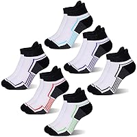 SeeyAN Kids Socks Boys Ankle Athletic Socks Half Cushioned Low Cut Sport Cotton Breathable Socks 6 Pairs