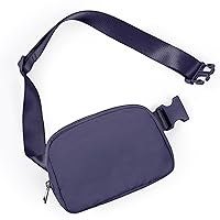 ODODOS Unisex Mini Belt Bag with Adjustable Strap Small Fanny Pack for Workout Running Traveling Hiking, Purple Reign