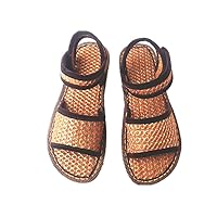 Men Summer Handmade Health Care Shoe Palm Fibre Sandal Flat Shoe