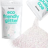 Hemway Eco Friendly Biodegradable Glitter 100g / 3.5oz Bio Cosmetic Safe Sparkle Vegan For Face, Eyeshadow, Body, Hair, Nail And Festival - Ultrafine (1/128
