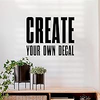 CRYPTONITE Customize Your Own Way Our Wall Decal | Add Your Logo, Company Name, or Inspirational Quotes to Our Customizable Sticker Vinyl | Multiple Sizes Options (Only Letters)