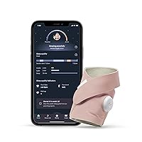 Owlet Dream Sock® - FDA-Cleared Smart Baby Monitor - Track Live Pulse (Heart) Rate, Oxygen in Infants - Receive Notifications - Dusty Rose