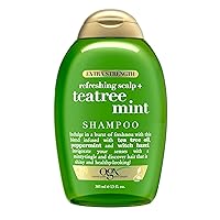 Extra Strength Refreshing Scalp + Teatree Mint , Invigorating Scalp Shampoo with Tea Tree & Peppermint Oil & Witch Hazel, Paraben/ Sulfate-Free Surfactants, 13 fl oz
