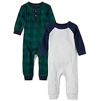 The Children's Place baby-boys Rompers 2-pack