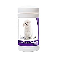 Healthy Breeds Maltese Tear Stain Wipes 70 Count