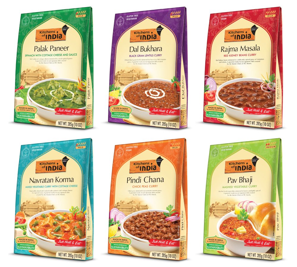 Kitchens Of India Ready To Eat Dinner Variety Pack, 10-Ounces (Pack of 6)