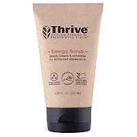 Thrive Natural Care Face Scrub for Men & Women - Exfoliating Face Wash with Anti-Oxidants Improves Skin Texture, Unclogs Pores & Helps Prevent Ingrown Hair - Vegan Natural Facial Scrub Exfoliator