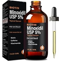 5% Minoxidil for Men Women Hair Growth Serum Anti Hair Loss Treatment, Minoxidil for Men Beard Growth Minoxidil 5 Percent Hair Regrowth Kit (G) (H)