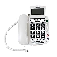 CSC600 UltraClear Amplified Corded Phone with Medical Emergency Buttons - Single-Line Operation, AC Powered