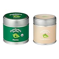 Original Matcha & Vanilla Matcha Bundle - Ceremonial Grade, Vegan, & Gluten Free Matcha Green Tea Powder - Hot or Iced - Organic Matcha Powder - 1.06 Oz Tins