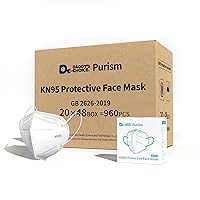 KN95 Face Mask, Disposable Use 48 box 20pcs/box, 5-Layer Protective Face Mask, White