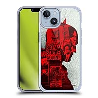Head Case Designs Officially Licensed The Batman Collage Neo-Noir Graphics Soft Gel Case Compatible with Apple iPhone 14 and Compatible with MagSafe Accessories