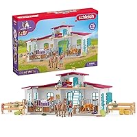 Schleich Horse Club - 115 Piece Lakeside Playset with Horses and Riding Figurines for Children Ages 5+, Multi
