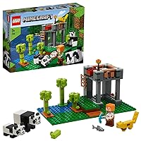 LEGO 21158 Minecraft The Panda Nursery Building Set with Alex and Animal Figures, Toys for Kids 7+ Years Old