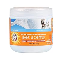 Arm & Hammer For Pets Pet Scents Solid Gel Deodorizer in Fresh Breeze Scent | Room Deodorizer Solution for Homes with Pets, Odor Removing Gel, 15 Ounces