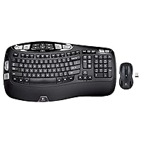 Logitech MK550 Wireless Wave K350 Keyboard and Mouse Combo — Includes Keyboard and Mouse, Long Battery Life, Ergonomic Wave Design with Wireless Mouse (with Mouse) Logitech MK550 Wireless Wave K350 Keyboard and Mouse Combo — Includes Keyboard and Mouse, Long Battery Life, Ergonomic Wave Design with Wireless Mouse (with Mouse)