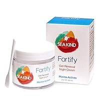 Natural Skin Care Anti-Wrinkle Cream and Face Moisturizer, Anti-Aging Night Cream with Marine Actives