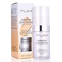 30ml TLM Color Changing Foundation Liquid Base Makeup Change To Your Skin Tone By Just Blending, white