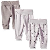 Hanes Girls Fleece Pull-on Pants 3-pack, Flexy Super Soft 4-Way Sweatpants, Stretch Joggers for Babies & Toddlers