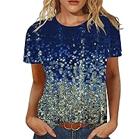 Womens Tops and Blouses, Womens Collared V Neck Short Sleeve Tops Floral Tunic Blouse Shirts Top for Women 2022