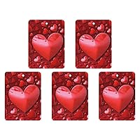 Car Air Fresheners 6 Pcs Hanging Air Freshener for Car Red Hearts Love Aromatherapy Tablets Hanging Fragrance Scented Card for Car Rearview Mirror Accessories Scented Fresheners for Bedroom Bathroom