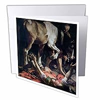 Greeting Cards - The Conversion of St. Paul by Caravaggio - 6 Pack - BLN Horses Fine Art Collection