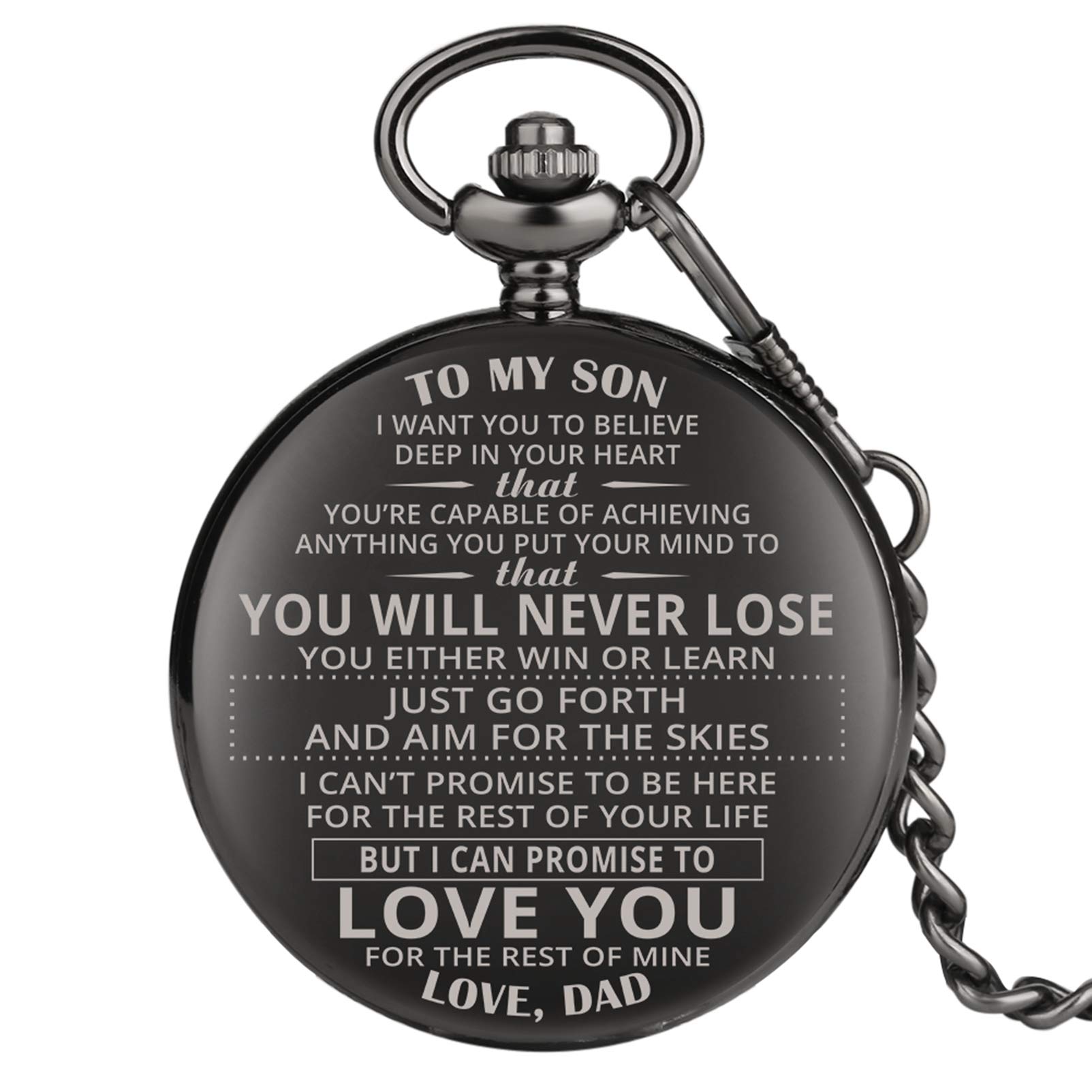 Engraved Pocket Watch, Pocket Watch for Boys, Personalized Gift