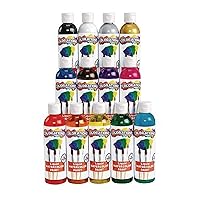 Colorations Classic Colors Liquid Watercolor Paint, Art Supplies, Set of 13 - 8oz Bottles in Vibrant Colors, Classroom Projects, Non-Toxic, Easy Wash, School, Craft Supply, - Made in the USA