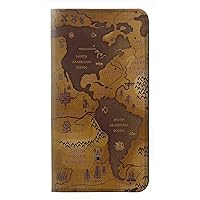 RW2861 Antique World Map PU Leather Flip Case Cover for iPhone 12, iPhone 12 Pro