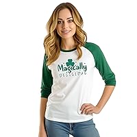 Decrum Womens Green St Patricks Day T Shirt - Irish Shirts Women [40131032-ED] | Rgln Magcaly, S
