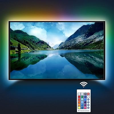 PANGTON VILLA Led Strip Lights 6.56ft for n TV, USB LED TV Backlight Kit  with Remote - 16 Color 5050 LEDs Bias Lighting for HDTV 6.56 ft 