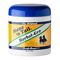 Mane 'n Tail Herbal Gro NATURAL CONDITIONER FOR HAIR & SCALP Pomade 5.5 Ounce Mane 'n Tail Herbal Gro NATURAL CONDITIONER FOR HAIR & SCALP Pomade 5.5 Ounce
