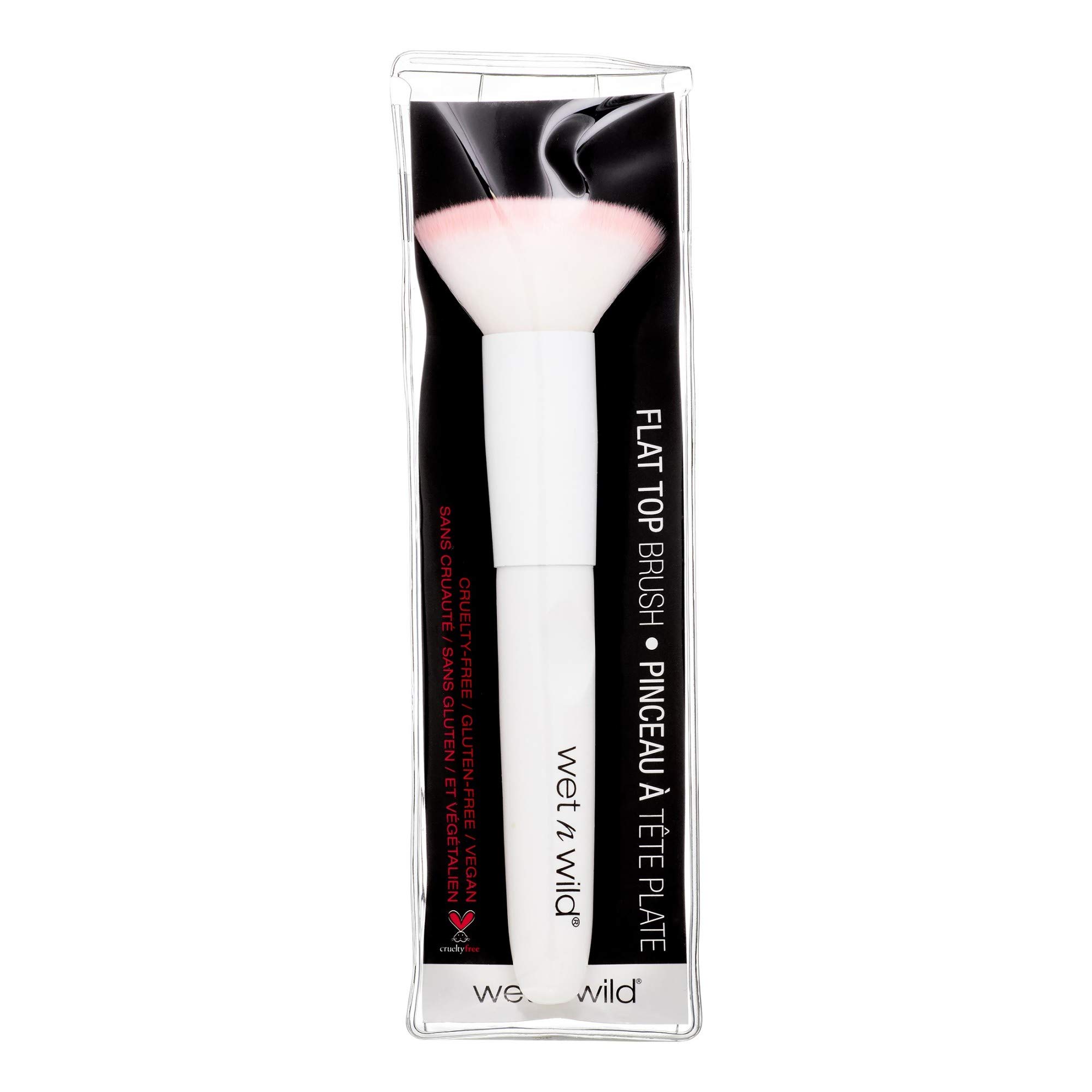 wet n wild Kabuki Brush, Flat Top Blending Brush, For Liquid & Mineral Foundation, Ergonomic Handle