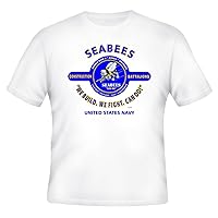 U.S. Navy SEABEESWE Build, We Fight, Can Do! Campaign Shirt (L, Gray)