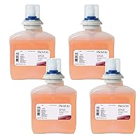 PROVON Antimicrobial Skin Cleanser, Fragrance Free, 1200 mL Mild Lotion Soap Refill for PROVON TFX Touch-Free Dispenser (Pack of 4) - 5306-04