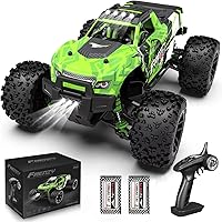 1:18 All Terrain RC Car, 36 KPH High Speed 4WD Electric Vehicle with 2.4 GHz Remote Control, 4X4 Waterproof Off-Road RC Trucks with 2 Rechargeable Batteries, Christmas Toys Gifts